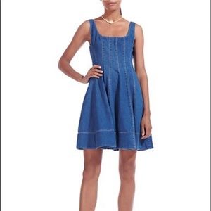 Staud Denim Mini Wells Dress